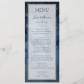 Celestial Night Sky met Lijst Weddenrenmenu Menu (Voorkant)