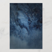 Celestial Night Sky met Lijst Weddenschapskaart Advieskaart (Achterkant)