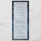 Celestial Night Sky met Lijst Wedding Programme Programmakaart (Achterkant)