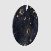 Celestial night sky patroonversiering ornament (voorkant)
