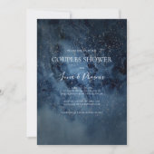 Celestial Night Sky | Silver Couples Shower Kaart (Voorkant)