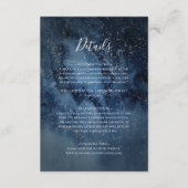 Celestial Night Sky | Silver Details Informatiekaartje (Voorkant)
