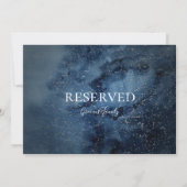 Celestial Night Sky | Silver Reserved Sign (Achterkant)