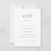 Celestial Night Sky Silver Song Request RSVP Card (Voorkant)