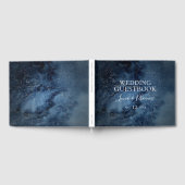 Celestial Night Sky | Silver Weddenschap-boek Gastenboek (Volledig)