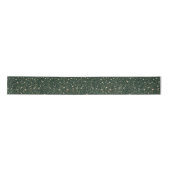 Celestial Night Sky Stars Emerald Green Satijnen Lint (Voorkant)