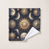 Celestial Night Sky Towel Set Bad Handdoek (Wasdoekje)