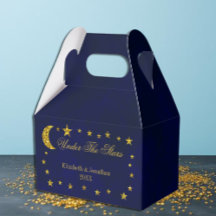 Celestial Night Sky Wedding Favoriete Boxen