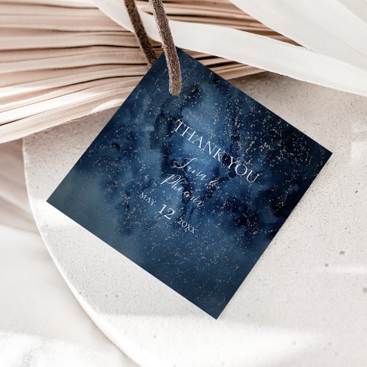 Celestial Night Sky | Zilver Dank u voor de labels