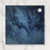 Celestial Night Sky | Zilver Dank u voor de labels (Achterkant)