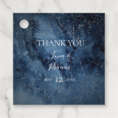 Celestial Night Sky | Zilver Dank u voor de labels (Voorkant)