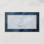 Celestial Night Sky | Zilverflatweddenschap Plaatskaartje (Voorkant)