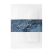 Celestial Night Sky | Zilverweddenschap Uitnodigingen Wikkel (Voorkant Voorbeeld)