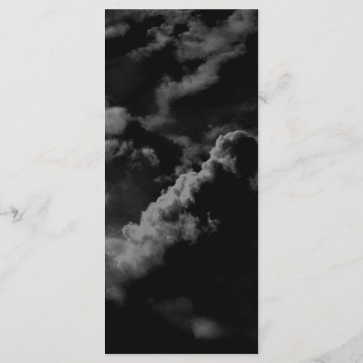 Celestial Night Sky Zwart Bruiloft Diner Menu (Achterkant)