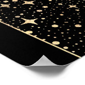 Celestial Night Stars Bruiloft Welkomstbord Poster (Hoek)