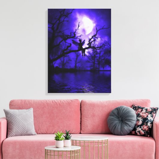 Celestial Night Wrapped Canvas (Insitu (Woonkamer))