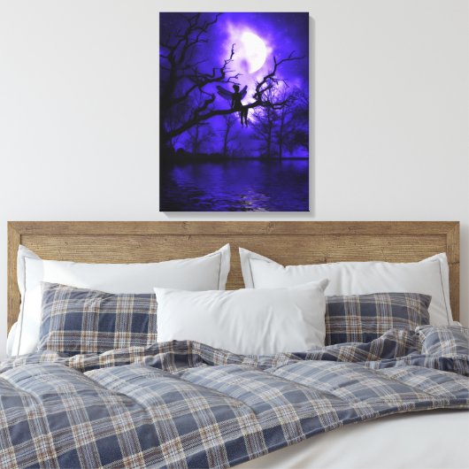 Celestial Night Wrapped Canvas Afdruk (Insitu (Slaapkamer))