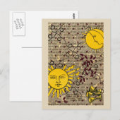 Celestial Nights Ascension Sun Moon Briefkaart (Voorkant / Achterkant)