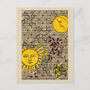 Celestial Nights Ascension Sun Moon Briefkaart