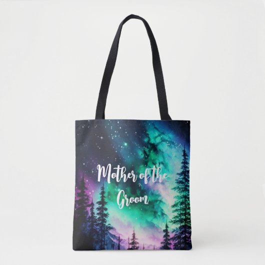 Celestial Noorderlicht bruiloft Tote Bag (Voorkant)