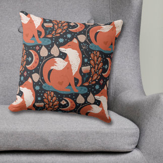 Celestial Nordic Red Fox Pattern Kussen