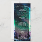 Celestial Northern Lights huwelijksprogramma (Achterkant)