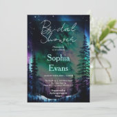 Celestial Northern Lights Vrijgezellenfeest Kaart (Staand voorkant)