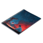 Celestial Observer Red Blue Star Map Notitieboek (Linkerzijde)