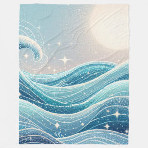 Celestial Ocean Dreams Fleece Deken