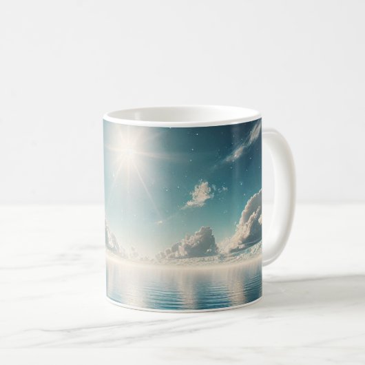 Celestial Ocean Waves Gift Mok – Hemel, Zee Gift (Voorkant rechts)