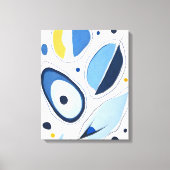 Celestial Orb Odyssey Abstract Canvas Afdruk (Voorkant)