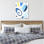 Celestial Orb Odyssey Abstract Canvas Afdruk (Insitu (Slaapkamer))