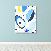 Celestial Orb Odyssey Abstract Canvas Afdruk (Insitu (Houten vloer))