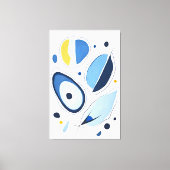 Celestial Orb Odyssey Abstract Canvas Afdruk (Voorkant)