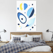 Celestial Orb Odyssey Abstract Canvas Afdruk (Insitu (Slaapkamer))