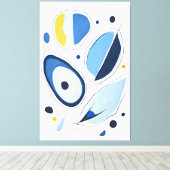 Celestial Orb Odyssey Abstract Canvas Afdruk (Insitu (Houten vloer))
