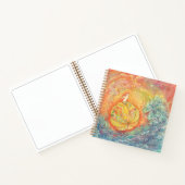 Celestial Orb: Winged Hare on Silken Brocade Notitieboek (Binnen)