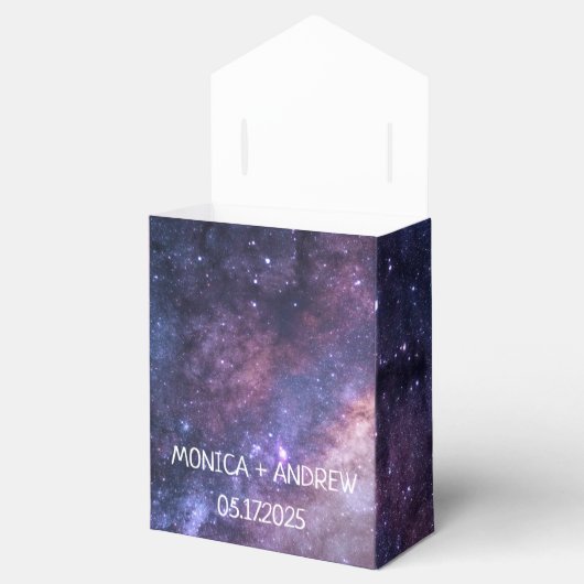 Celestial Outer Space Galaxy Sterrennacht Stars Bedankdoosjes (Geopend)