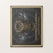 Celestial Owl Cosmic Guardian Legpuzzel (Verticaal)