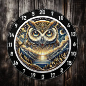 Celestial Owl Haven Dartboard Design Dartbord