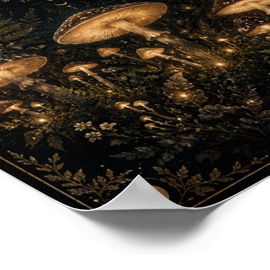 Celestial Paddenstoelentuin Poster  (Hoek)