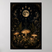 Celestial Paddenstoelentuin Poster (Voorkant)