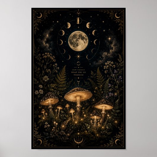 Celestial Paddenstoelentuin Poster (Voorkant)