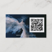 Celestial Passage | Winged Angel QR-code Visitekaartje (Voorkant)