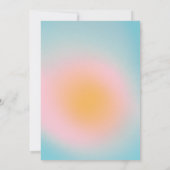 Celestial Pastel Blauw Gradient Bat Mitzvah Kaart (Achterkant)