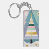 Celestial Pastel Christmas Tree Sleutelhanger (Voorkant Links)