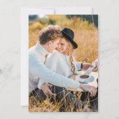 Celestial Pastel Gradient Chique Script Foto Kaart (Achterkant)