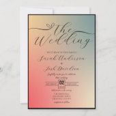 Celestial Pastel Kleurrijke Gradiënt Elegant Kaart (Voorkant)