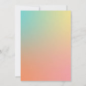 Celestial Pastel Rainbow Gradient Boho Script Kaart (Achterkant)