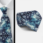 Celestial Pattern Diamond Stropdas<br><div class="desc">Elegant Blue & White Diamond Gem Star Pattern Necktie Add a fresh, sophisticated touch to your wardrobe with this striking blue and white diamond star pattern necktie. The crisp white diamond motifs shimmer against a rich blue backdrop, accented with subtle star details for a hint of celestial charm. The combination...</div>